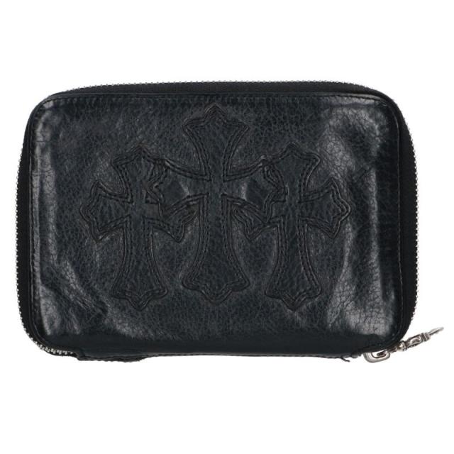 クロムハーツ   BANK ROBBER バンクローバー ラウンドジップレザーウォレット財布 中古 GZ11
