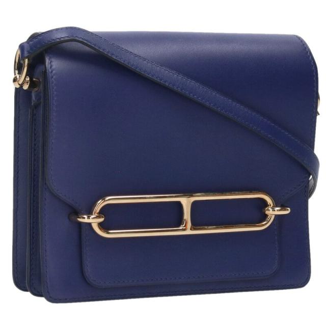 エルメス   ロウリス D刻印 G金具レザーショルダーバッグ 中古 GZ14