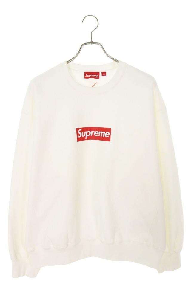 シュプリーム サイズ:L  25SS  Washed Box Logo Crewneck ウォッシュドボックスロゴクルーネックスウェット 中古 OM10