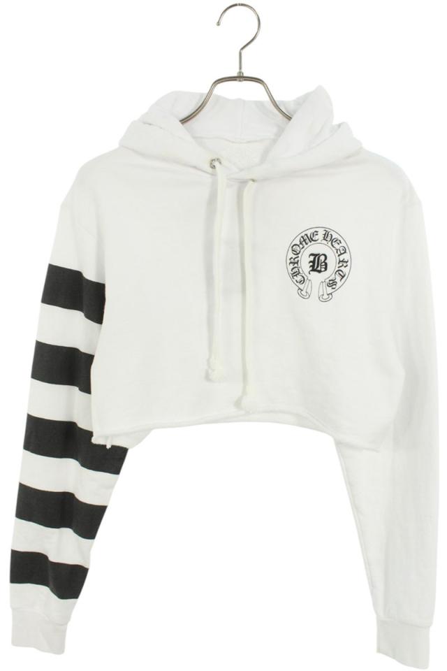 クロムハーツ サイズ:SM/MD BELLA HD ベラハディッド イニシャル刺繍ロゴバックプリントパーカー 中古 FK04