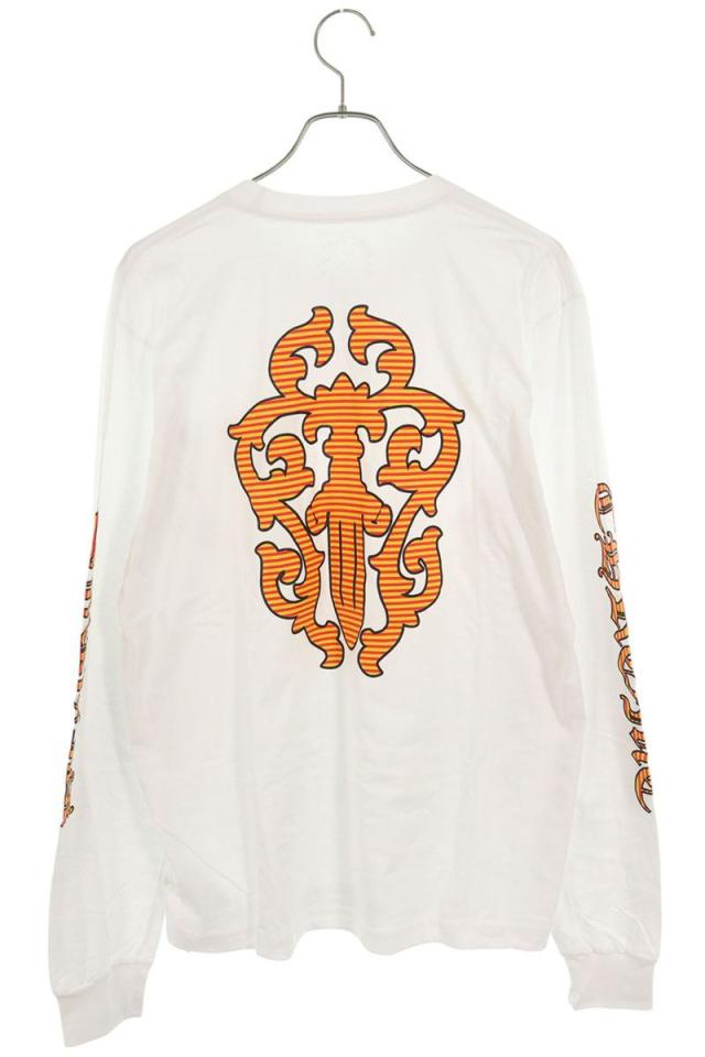 クロムハーツ サイズ:L CH L S 1 バックダガー袖ロゴプリント長袖