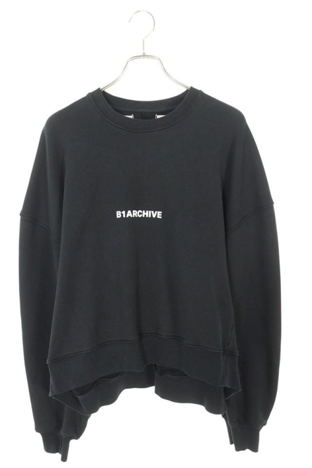 ビーワンアーカイブ サイズ:L  OVERSIZED CREWNECK バックプリントオーバーサイズクルーネックスウェット 中古 BS99
