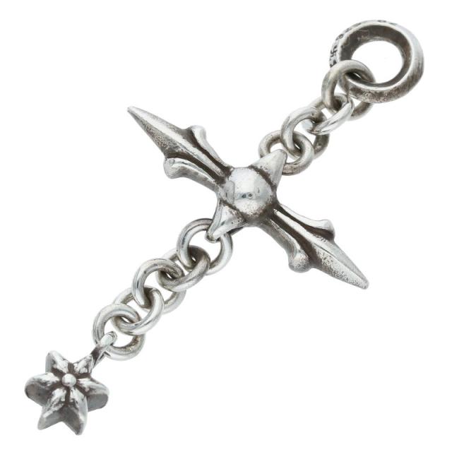 クロムハーツ ROLY CROSS ローリークロス チャーム シルバーネックレストップ 中古 NO05