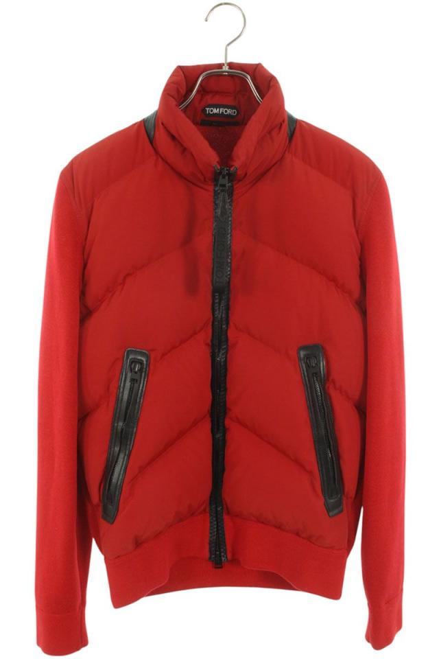 トムフォード サイズ:46  KZY006 YMK008S23 ニット切り替えダウンジャケット 中古 BS99