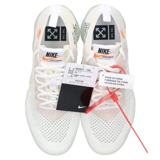 ナイキ オフホワイト サイズ:25.5cm AIR VAPORMAX FLYKNIT AA3831-100