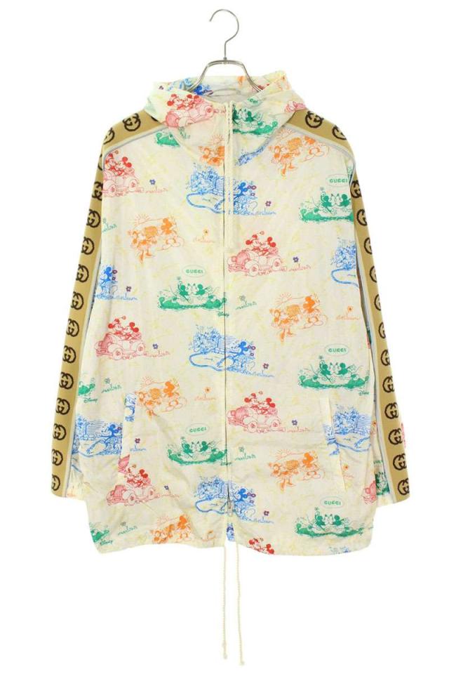 グッチ サイズ:46 604029 ZADKH キャラクターデザインGGロゴジップナイロンブルゾン 中古 OM10