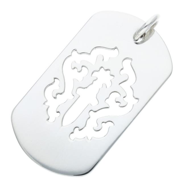 割引中！Chrome Hearts ラージドッグタグネックレストップ クロム