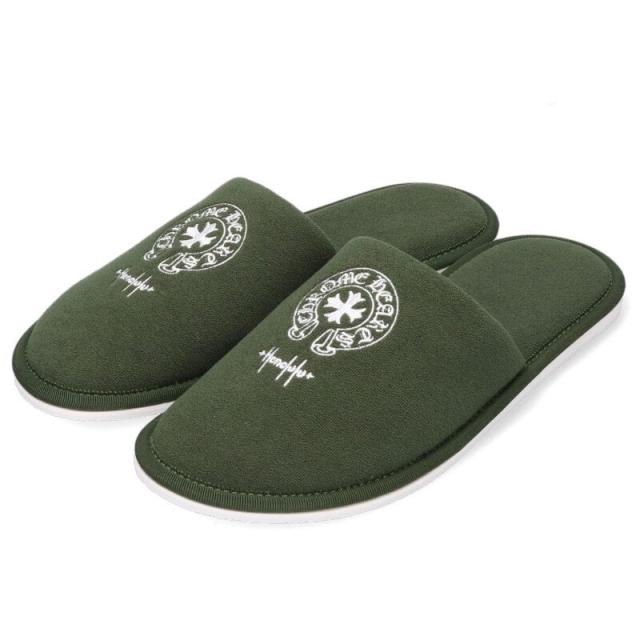 クロムハーツ サイズ:M ホノルル限定 ホースシュー刺繍ホテルスリッパ 中古 OS06