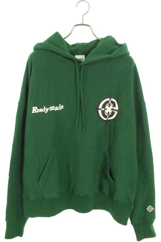 レディメイド サイズ:XL  22AW  RE-CO-GR-00-00211 ロゴプリントプルオーバーパーカー 中古 OM10