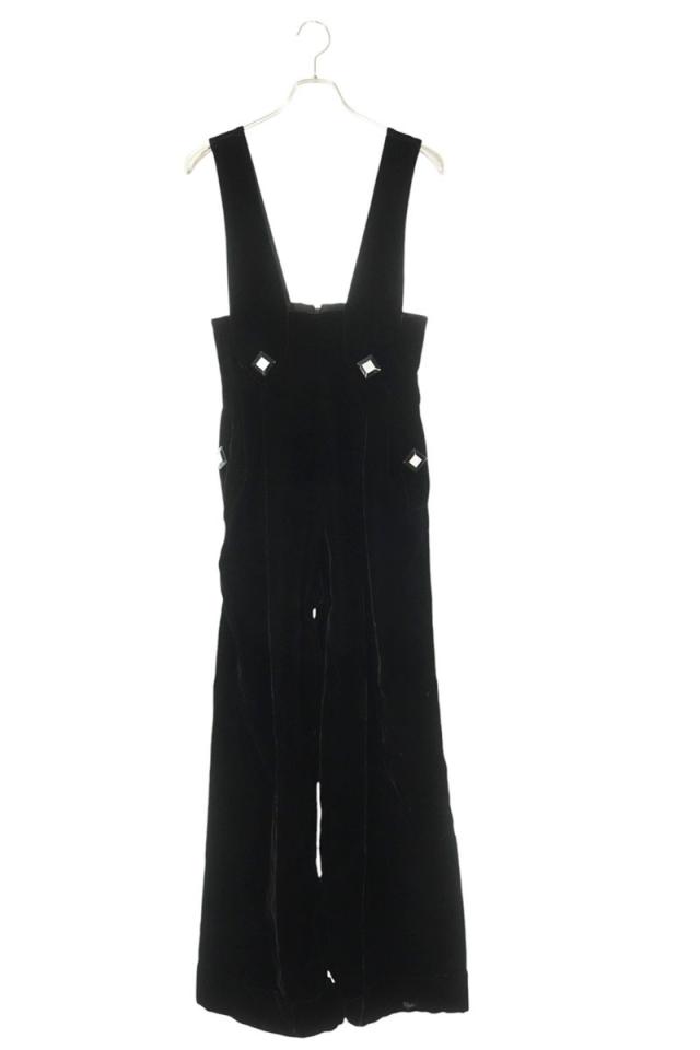 グッチ サイズ:40  725971 ZAGN6 シルクベロアジャンプスーツ 中古 BS99