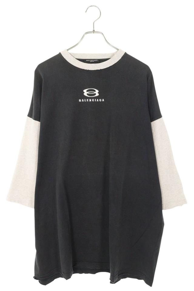 バレンシアガ サイズ:3  699190 TMVC8 ユニティ7分袖長袖カットソー 中古 SB01