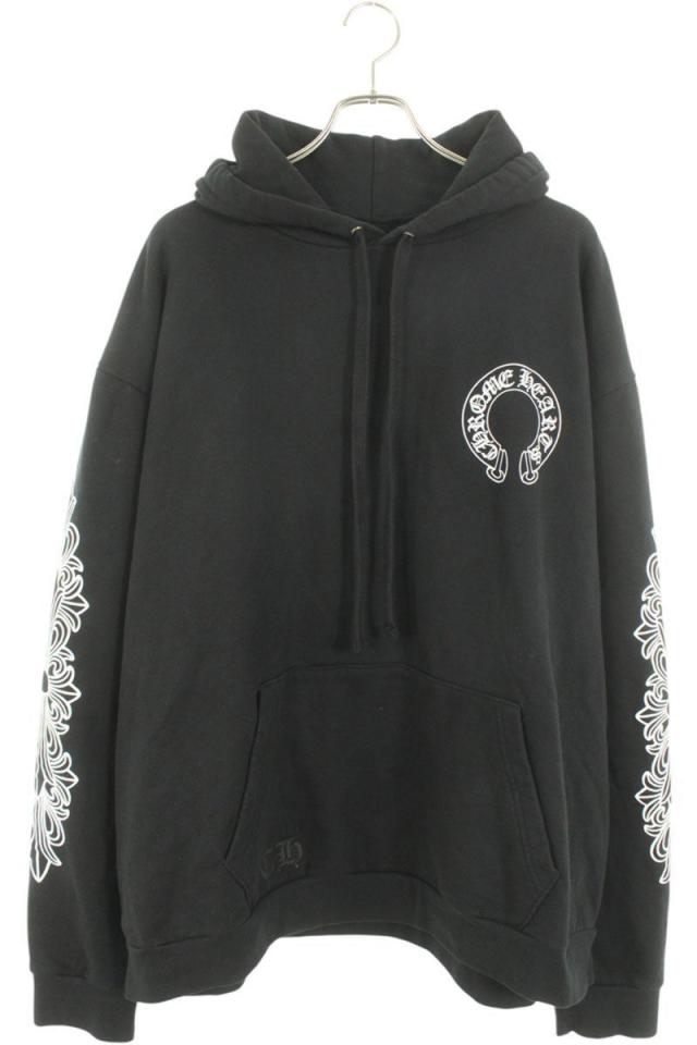 クロムハーツ サイズ:XXL  SWTSHRT PLVR バッグホースシュープリントパーカー 中古 GZ11