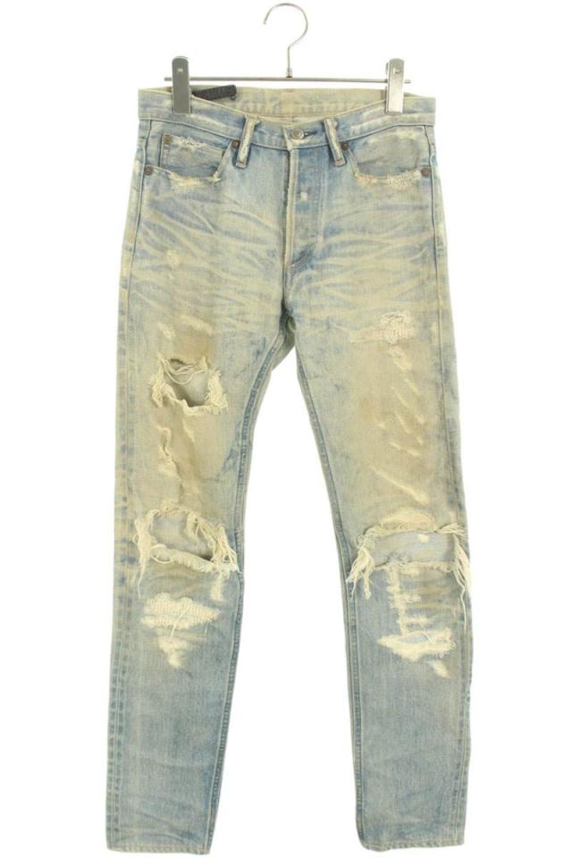 マインデニム サイズ:5  1609-1005-86-282 デストロイクラッシュ5ポケットデニムパンツ 中古 BS99