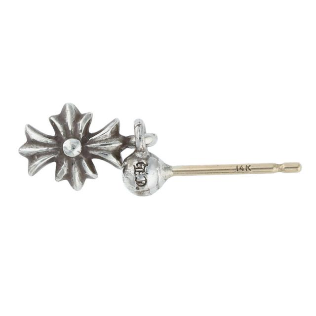 クロムハーツ TNY E CH PLS 1 タイニーECHプラスドロップ シルバーピアス 中古 SJ02