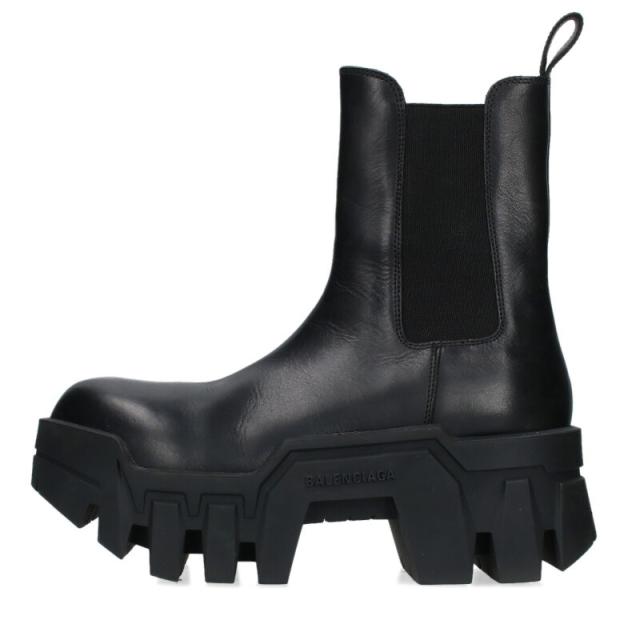バレンシアガ サイズ:37  693963 BULLDOZER ブルドーザーサイドゴアチェルシーブーツ 中古 SB01