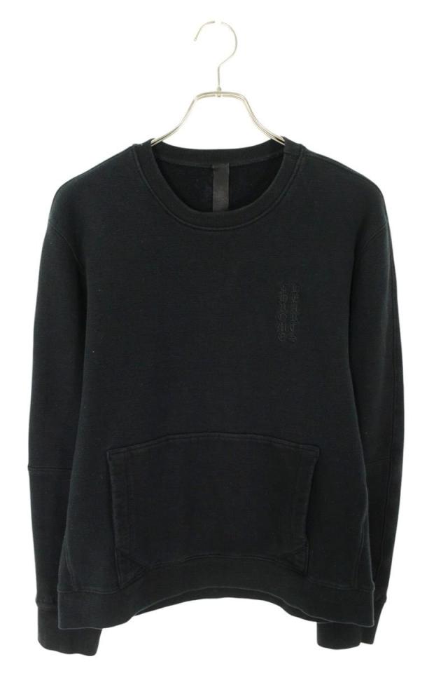 クロムハーツ サイズ:M  Y NOT CHプラスレザーパッチクルーネックスウェット 中古 NO05