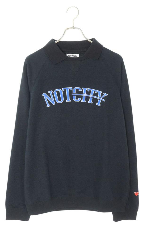 ノットシティ サイズ:XL  NC21AW-CLT001 ロゴプリントスウェット 中古 BS99