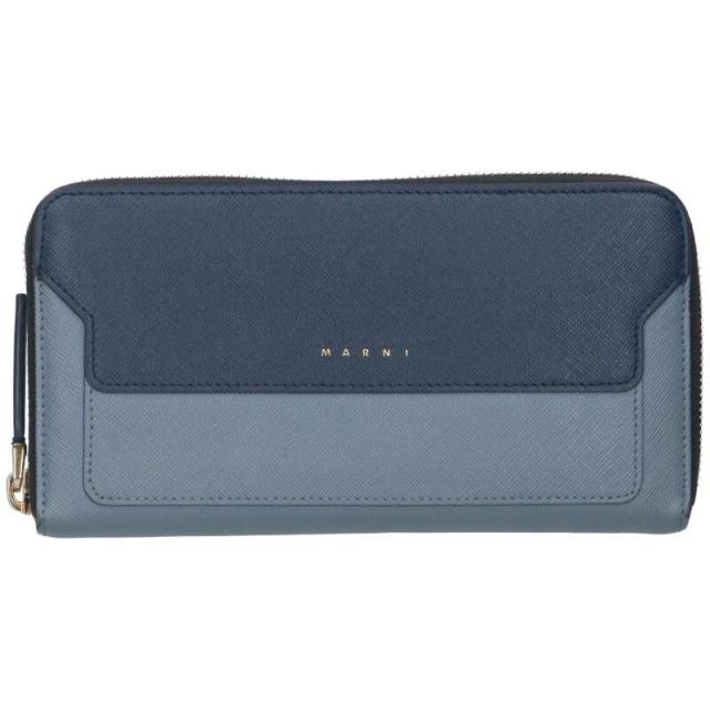 マルニ PFMOE11U08 トランク ラウンドジップバイカラーウォレット財布