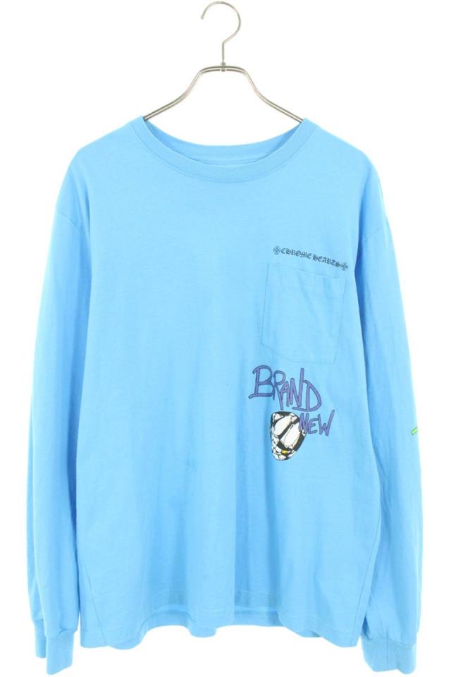 クロムハーツ サイズ:XL PPO BRAIN NEW LS MATTY BOYブレインニュープリント長袖カットソー 中古 GZ11