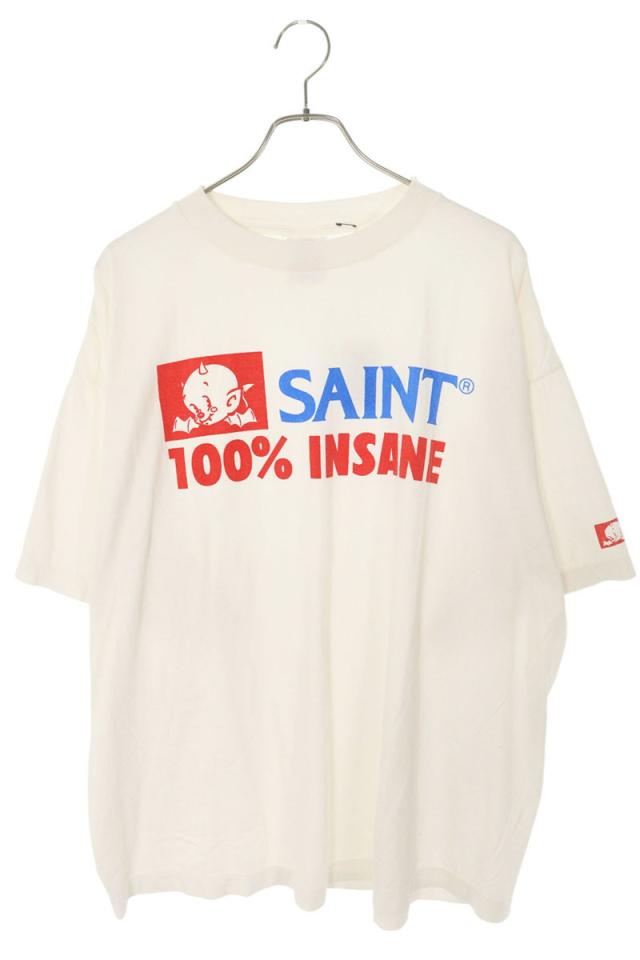 セントマイケル サイズ:XXL  25SS  SM-HR8-0000-026 INSANEプリントTシャツ 中古 OM10