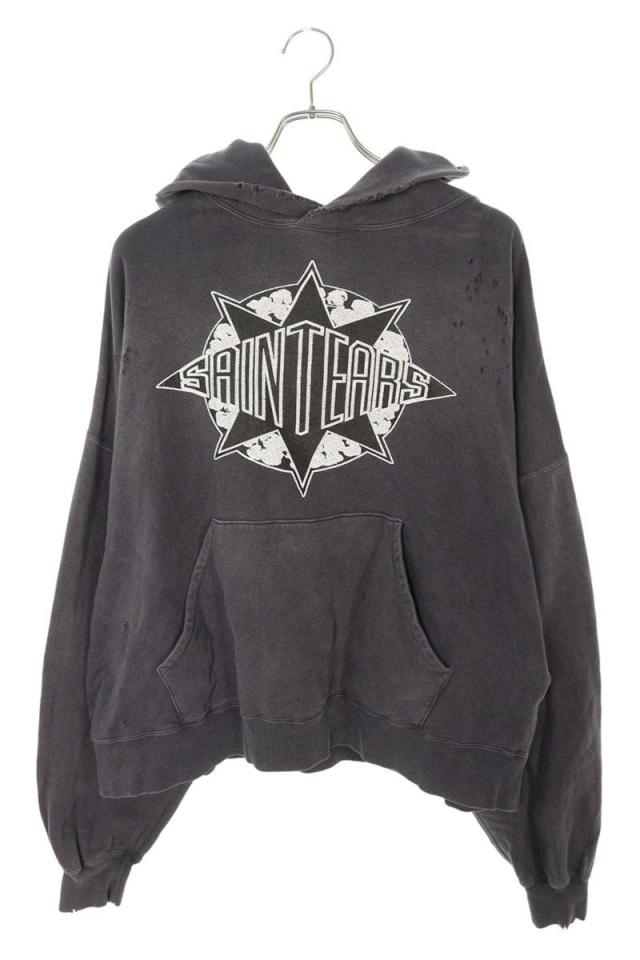セントマイケル サイズ:S  SM-YS1-0000-C46 フロントプリントプルオーバーパーカー 中古 FK04