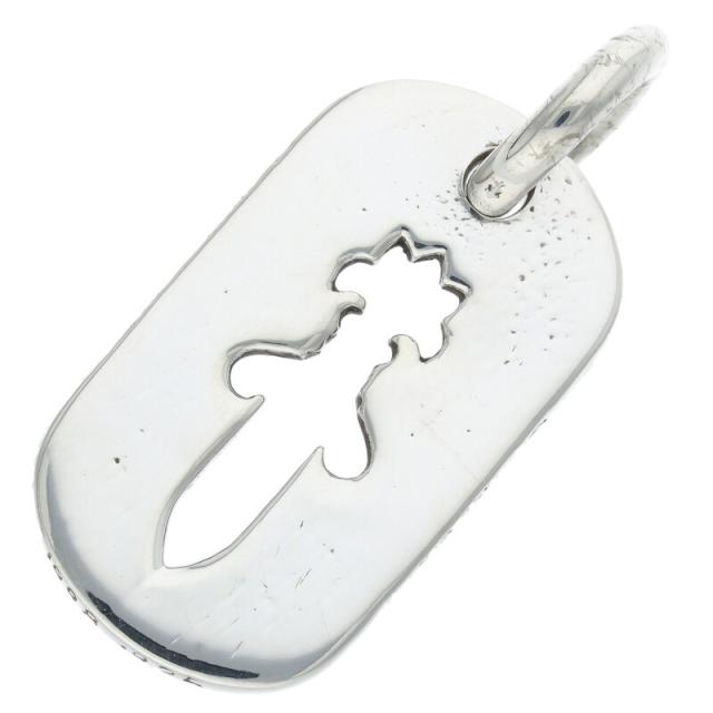 クロムハーツ D TAG SML CO DAG カットアウトダガードッグタグ スモールドッグタグネックレストップ 中古 SS07