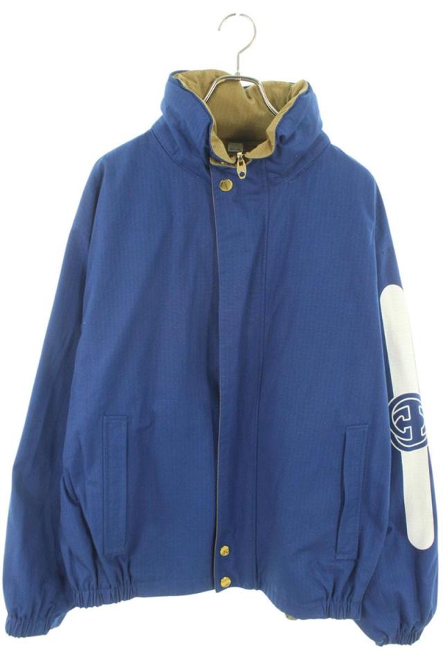 グッチ サイズ:50  20AW  618902 ZAEOM リバーシブルフーデッドボンバーブルゾン 中古 SB01