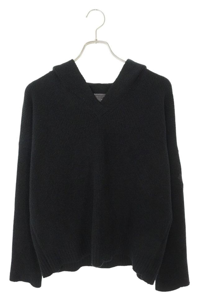 クロムハーツ サイズ:XSM/SML ハラコクロスパッチカシミアニットパーカー 中古 SJ02