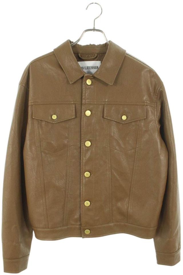 ハンコペンハーゲン サイズ:L  M-130391 ボックスシルエットフェイクレザーレザージャケット 中古 BS99