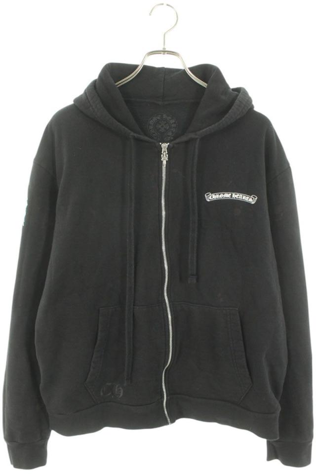 クロムハーツ サイズ:M  SWTSHRT HD ZIP バックホースシュージップアップパーカー 中古 OK15