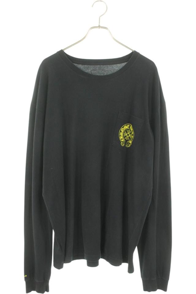 クロムハーツ サイズ:XXL  CH L S  1 バックホースシュープリント長袖カットソー 中古 SJ02