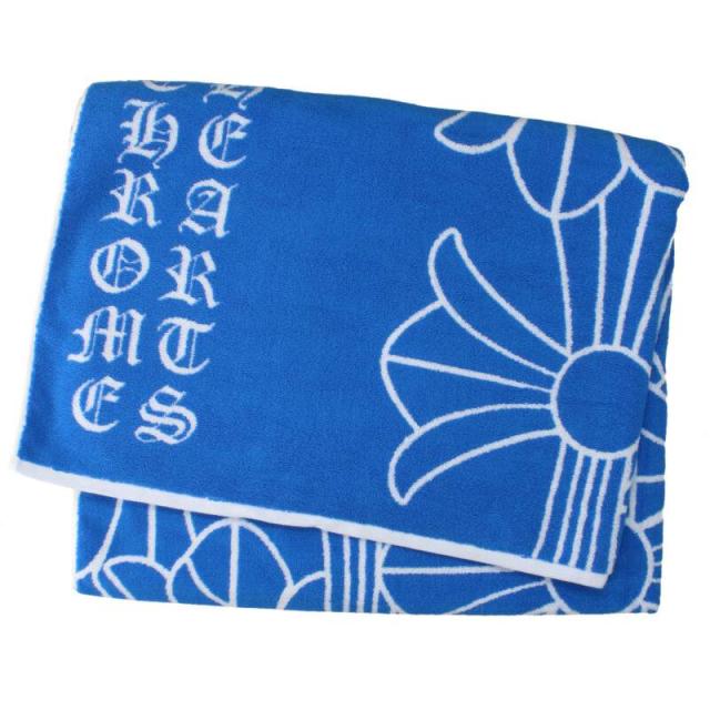 クロムハーツ  セメタリークロスデザインビーチタオル 中古 SJ02