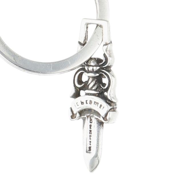 クロムハーツ OTC ROLLER レザーストラップ付シルバーキーリング 中古 SS07