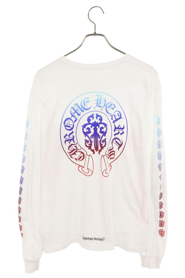 クロムハーツ サイズ:L CH L S 1 バックダガー袖ロゴプリント長袖