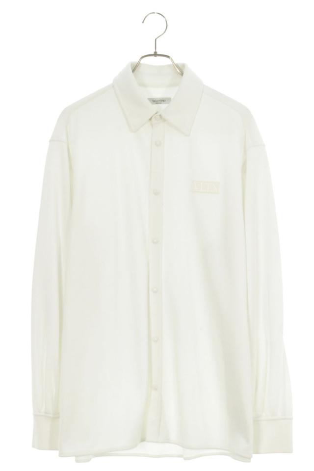 ヴァレンティノ サイズ:46  WV3CIK057G0 ラバーロゴスナップボタン長袖シャツ 中古 BS99
