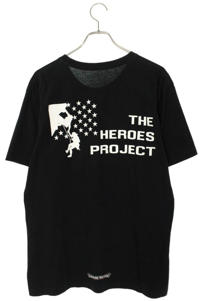 クロムハーツ サイズ:L  CH T-SHRT LTD HEROプロジェクトバックプリントTシャツ 中古 GZ11 クロムハーツ サイズ:L CH T-SHRT LTD HEROプロジェクトバックプリント