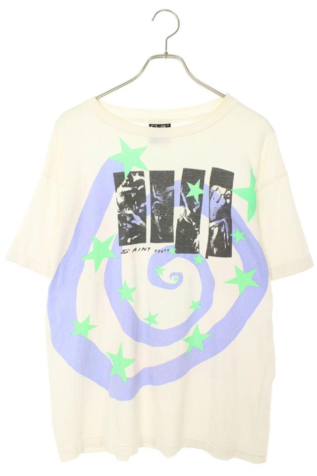 セントマイケル サイズ:S  23SS  SM-S23-0000-024 ヒューマニティプリントTシャツ 中古 SB01