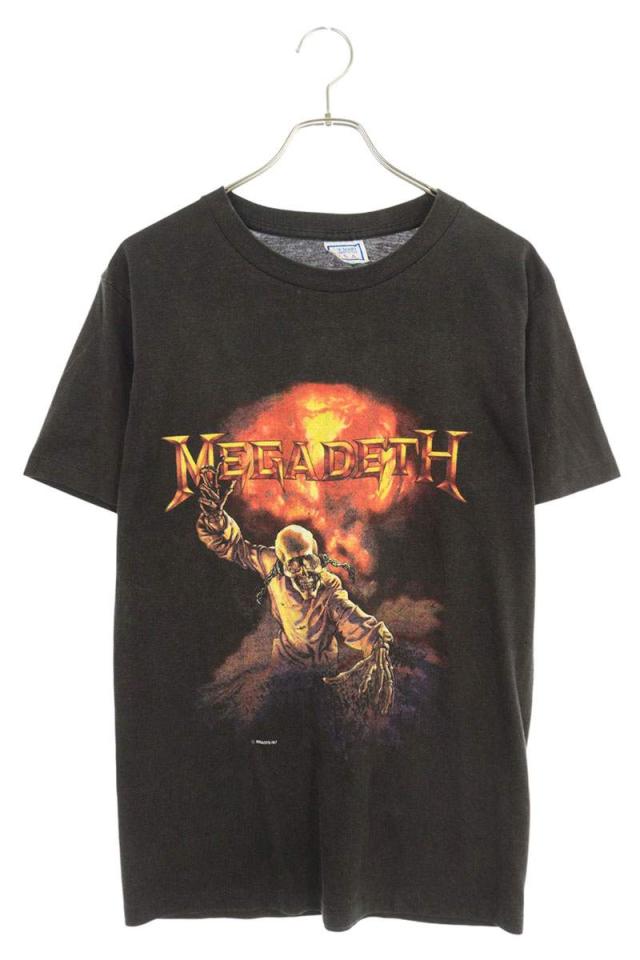 ヴィンテージ サイズ:L  MEGADETH メガデス 両面プリントTシャツ 中古 BS99