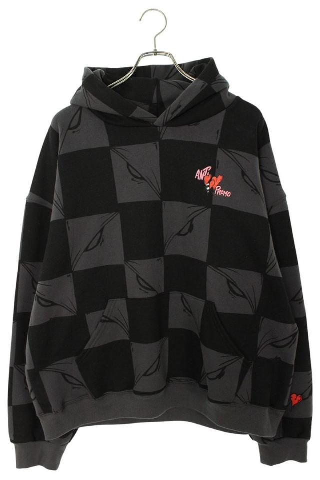アンチプロモ サイズ:L  99 EYES HOODIE MATTY BOYプリントプルオーバーパーカー 中古 SJ02