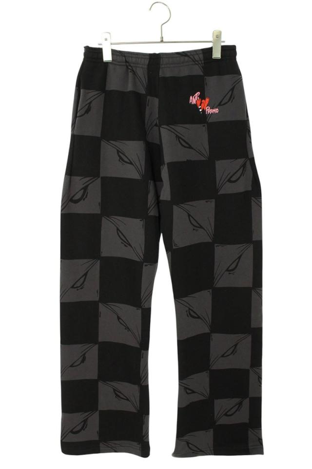 アンチプロモ サイズ:S  99 EYES SWEATPANT MATTY BOYプリントロングパンツ 中古 SJ02