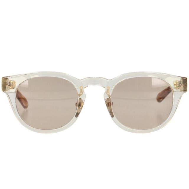 クロムハーツ サイズ:49□24-147  DINGALONGLINGLONG クロステンプルボストンフレームサングラス 中古 GZ11