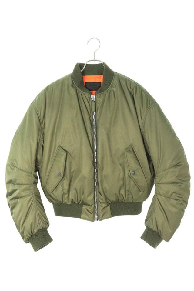 プラダ サイズ:S  SGC350 Re-NylonクロップドMA-1ボンバージャケットブルゾン 中古 BS55