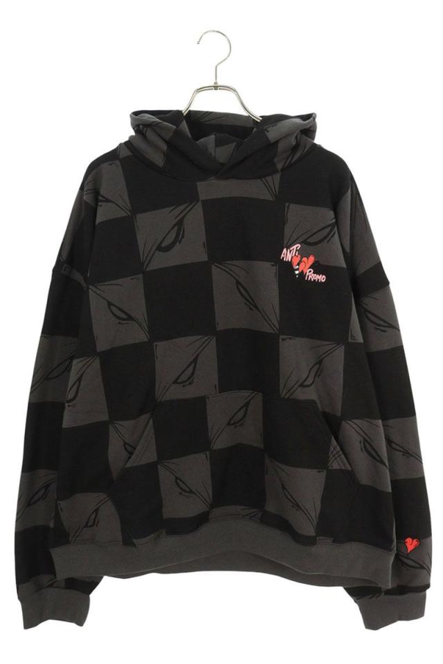 アンチプロモ サイズ:XXL  99 EYES HOODIE MATTY BOYプリントプルオーバーパーカー 中古 SJ02