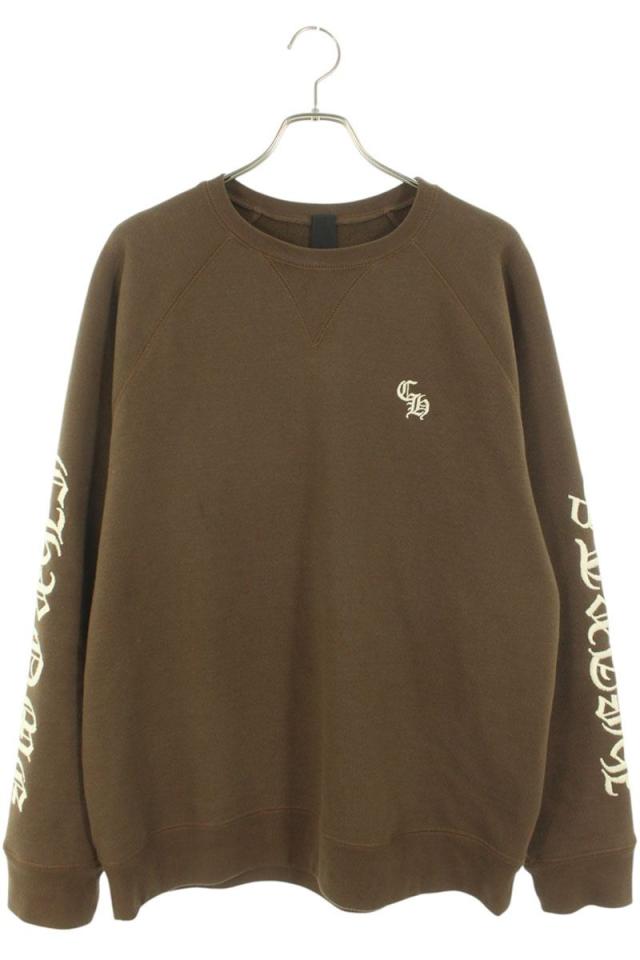 クロムハーツ サイズ:XL  SLO RIDE CHロゴ刺繍クルーネックスウェット 中古 SJ02