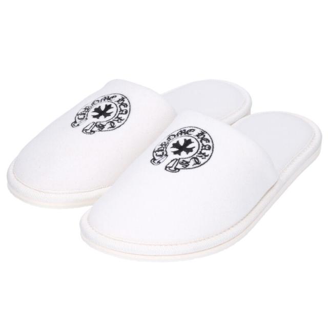 クロムハーツ サイズ:M ホースシュー刺繍ホテルスリッパ 中古 SS07
