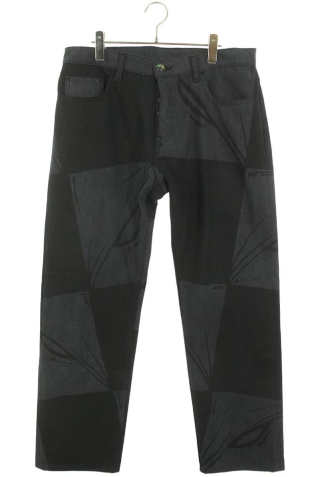 アンチプロモ サイズ:34インチ 99EYES総柄デニムパンツ 中古 GZ11