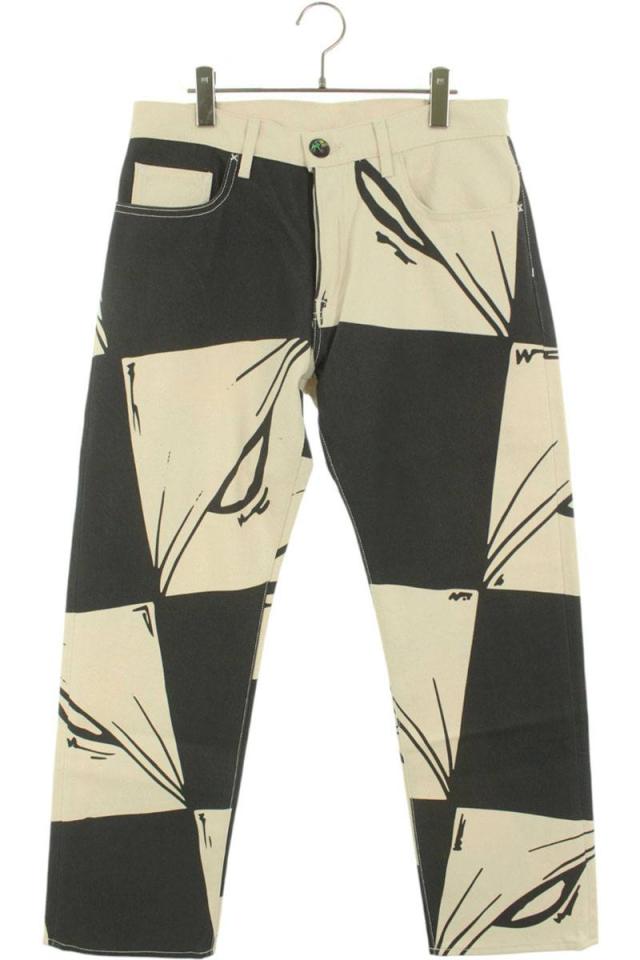 アンチプロモ サイズ:32インチ 99EYES総柄デニムパンツ 中古 GZ11