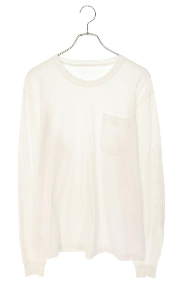 クロムハーツ サイズ:L  CH L S  1 ネックロゴ長袖カットソー 中古 NO05