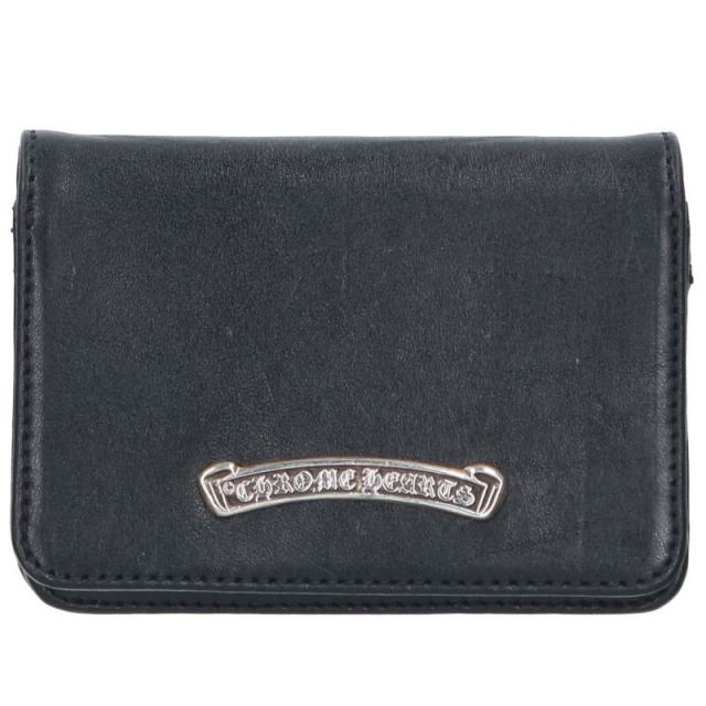 クロムハーツ   CRD CSE3PKTWDV1 アーチロゴプレート3ポケットレザーカードケース 中古 SJ02
