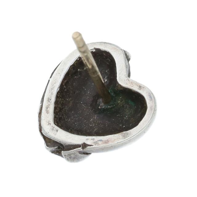 クロムハーツ STUD HEART ハートスタッド シルバーピアス 中古 GZ11の